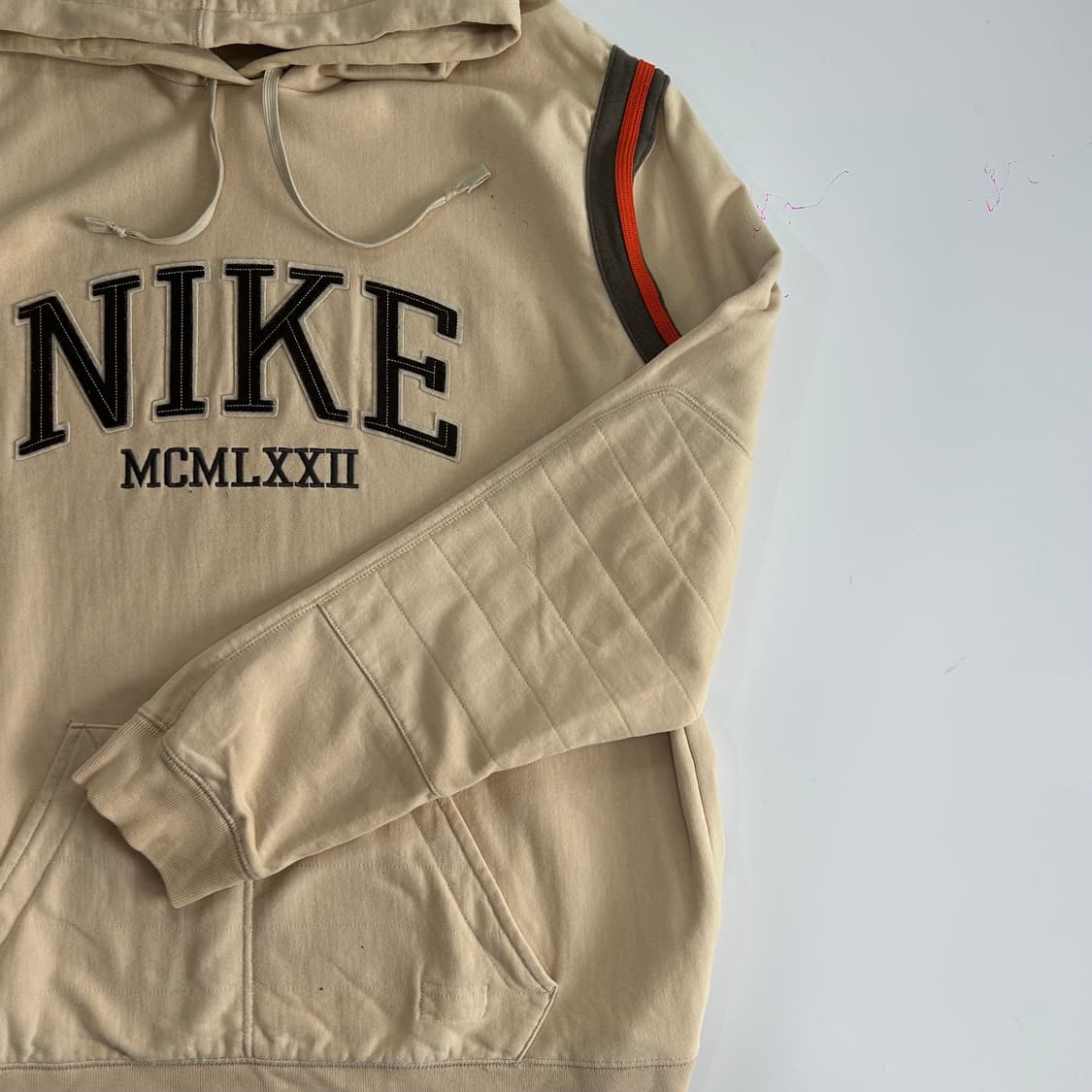 Nike 나이키 브라운로고 베이지 후드티 상품이미지5