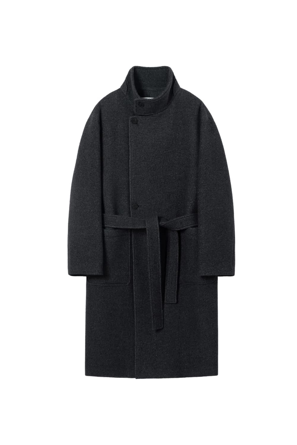 [팝니다] 인사일런스 오버사이즈 하이넥 코트/M/차콜 그레이 상품이미지1