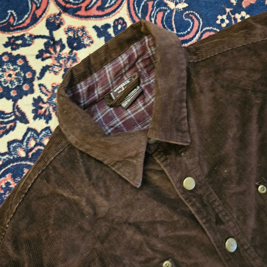 Outback Clothing 코듀로이 버튼 카라넥 자켓 L size 상품이미지4