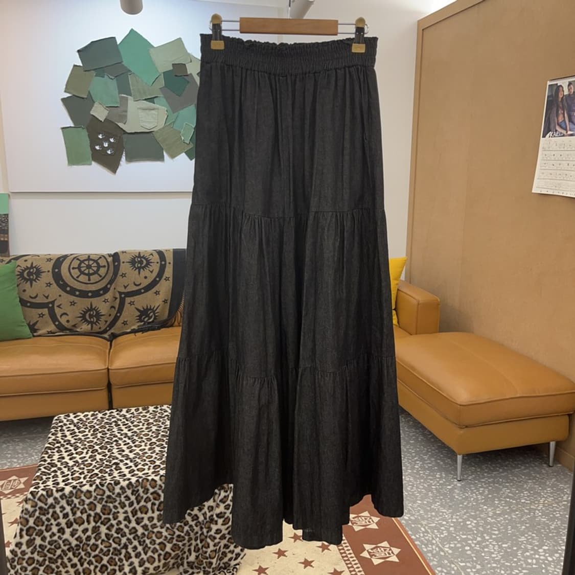 빈티지 모리 코지룩 스트릿 유니크 플레어 개더 바지 F C09403 상품이미지3