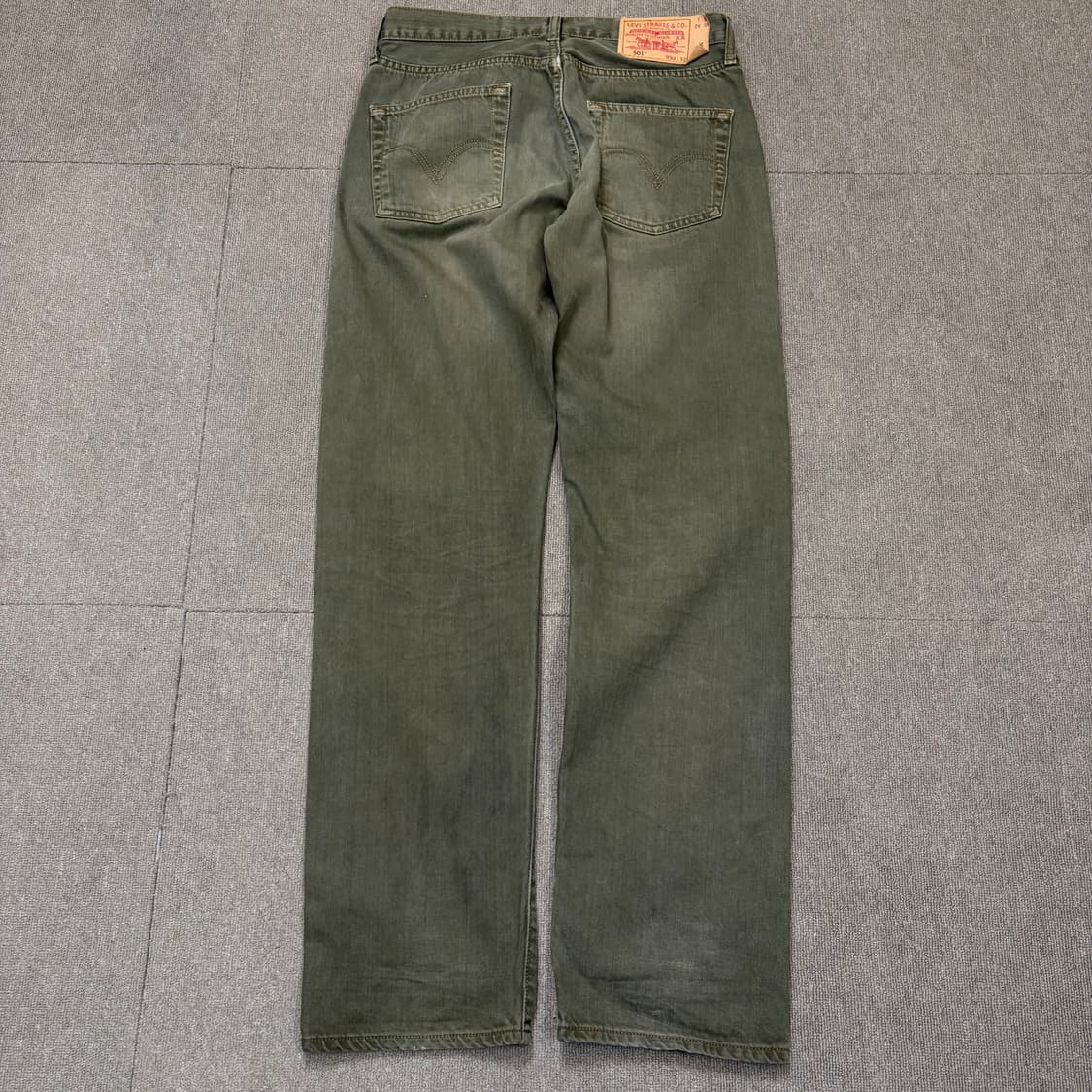 00s levis 리바이스 501 딥그린 스트레이트 데님  상품이미지6