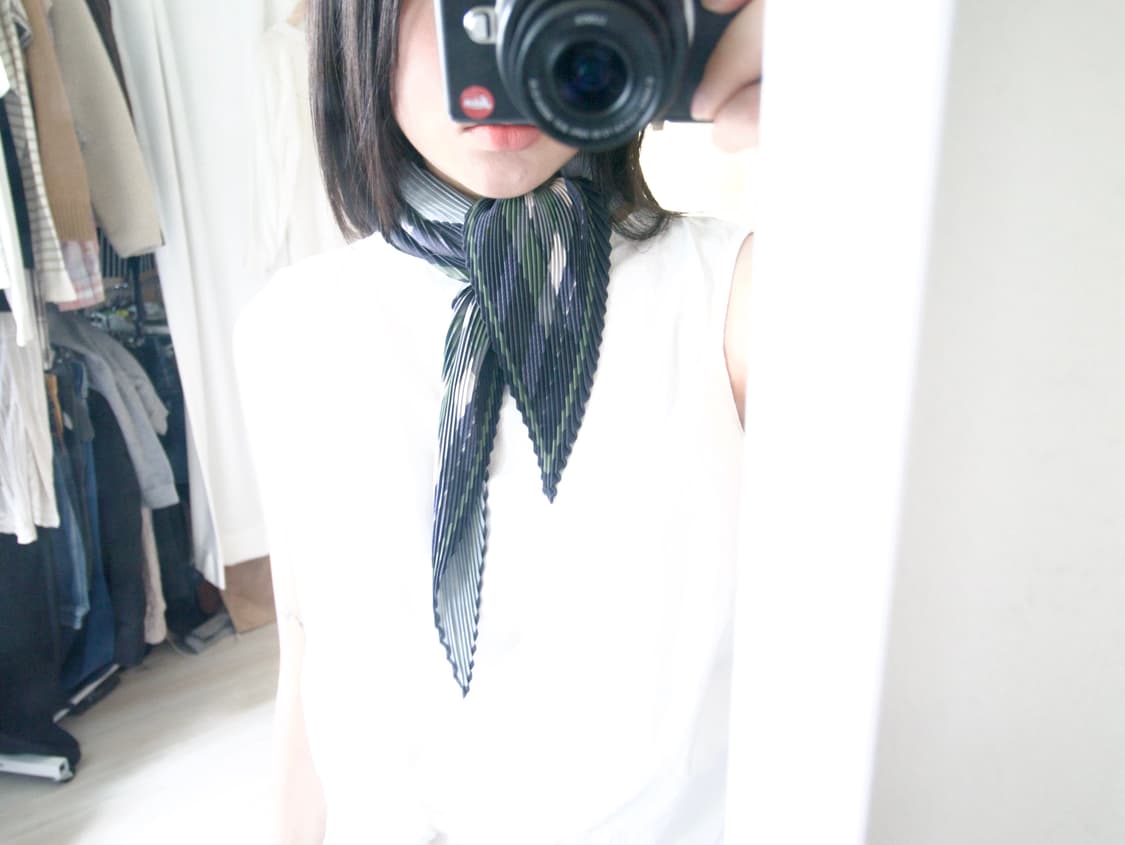 check pleats scarf - 상품이미지2