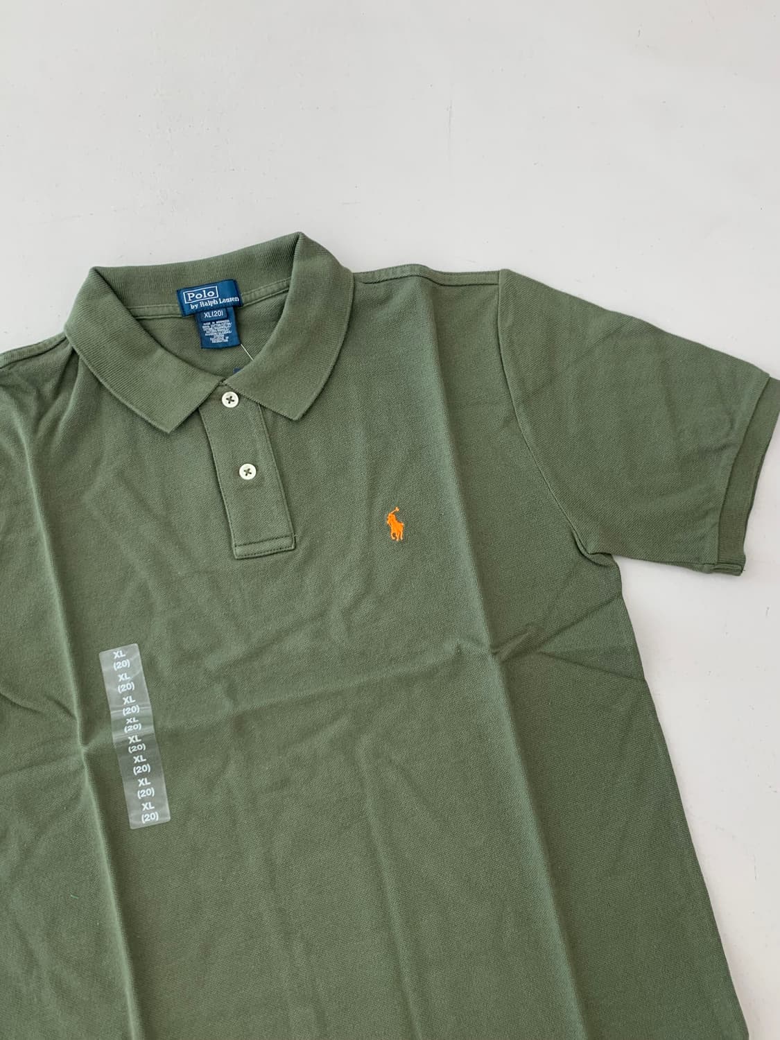 폴로 랄프로렌 보이즈 반팔 카라티 카키 XL(20) 상품이미지3