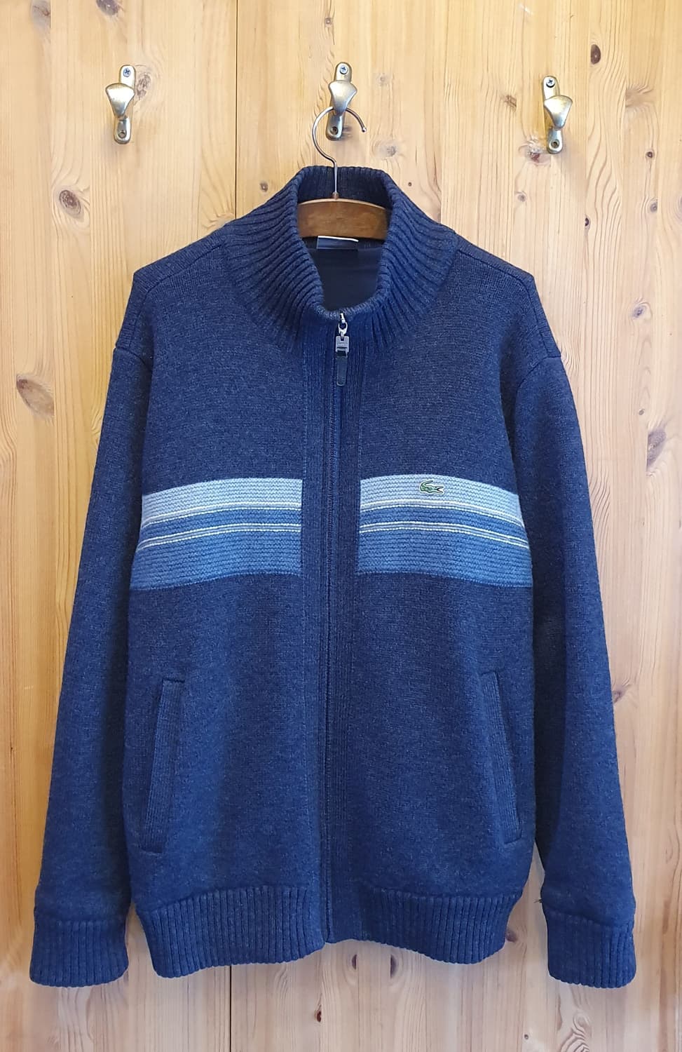 95.라코스테 방풍 집업니트 상품이미지1