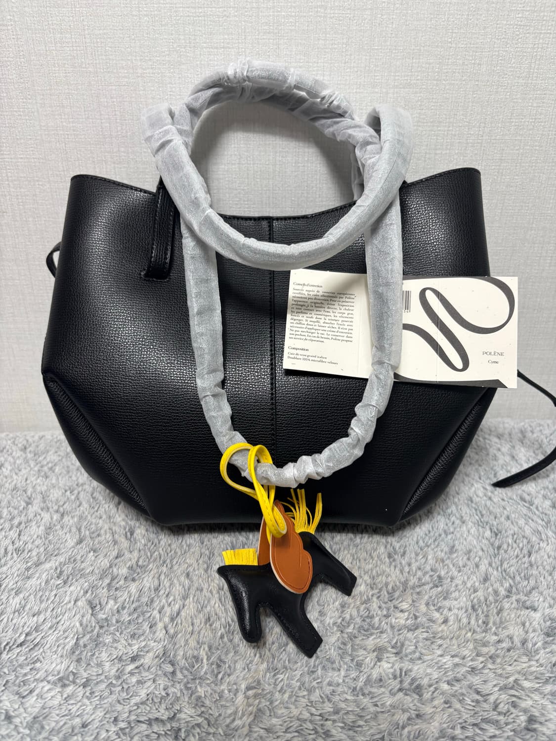 Polène Cyme 토트백 블랙 상품이미지2