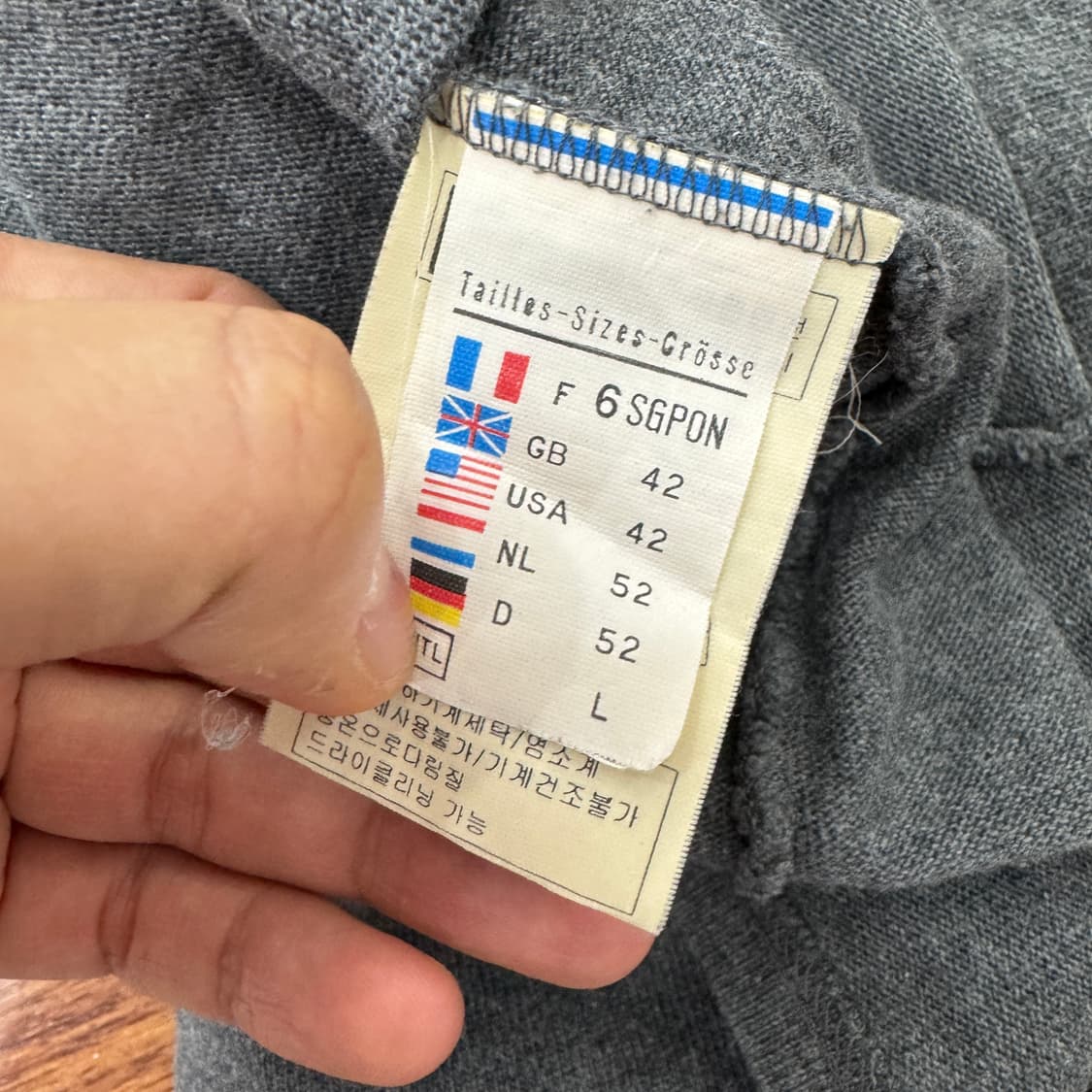 L 세인트제임스 웨쌍 차콜 티셔츠  상품이미지5