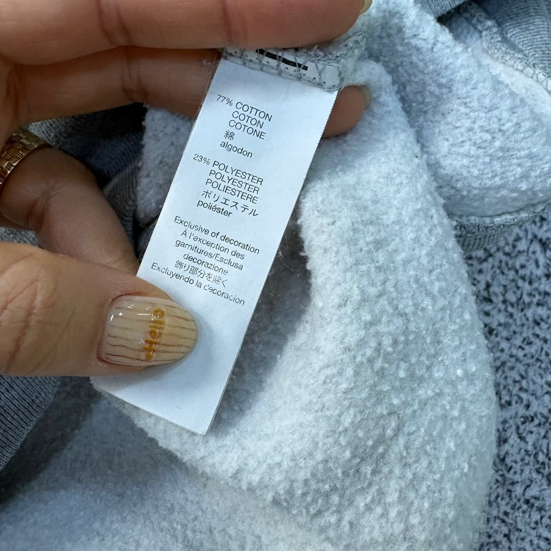 M 갭 남성 기모 후드티 0401J 상품이미지4