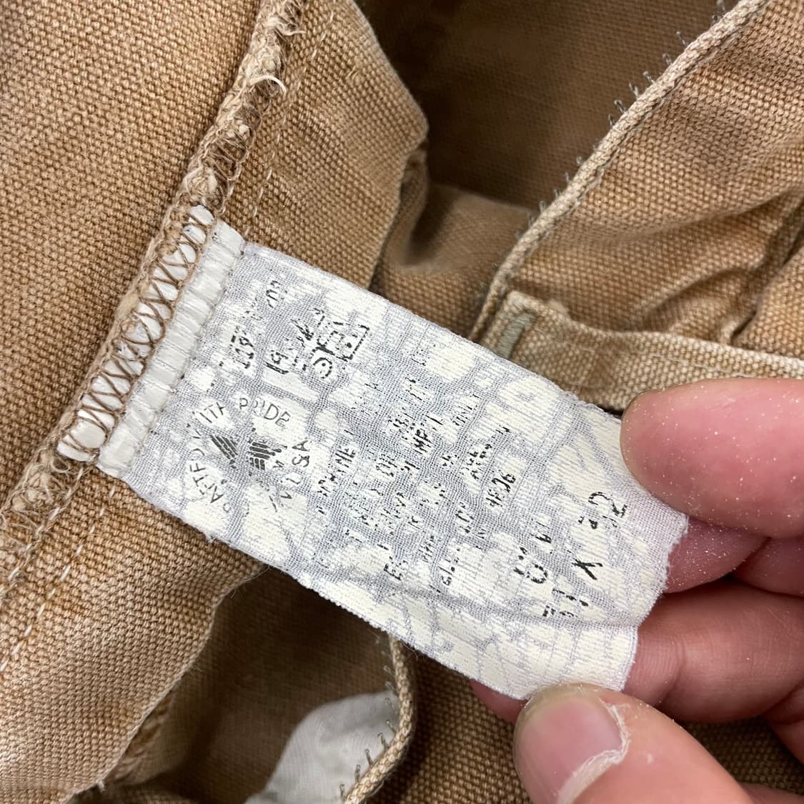 칼하트 OG 더블니 카펜터 덕캔버스 워크팬츠 브라운 상품이미지5