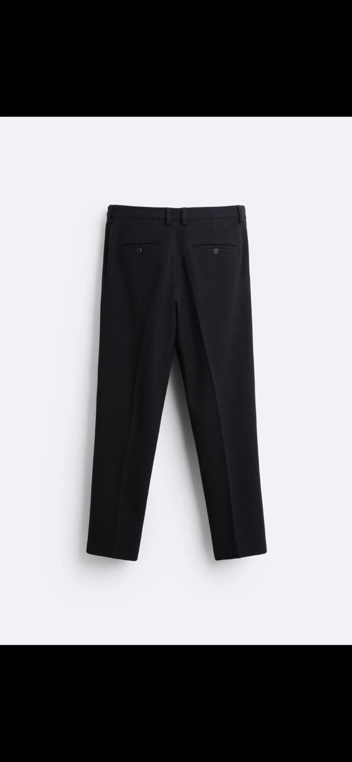 자라 네이비 턱 팬츠 상품이미지4