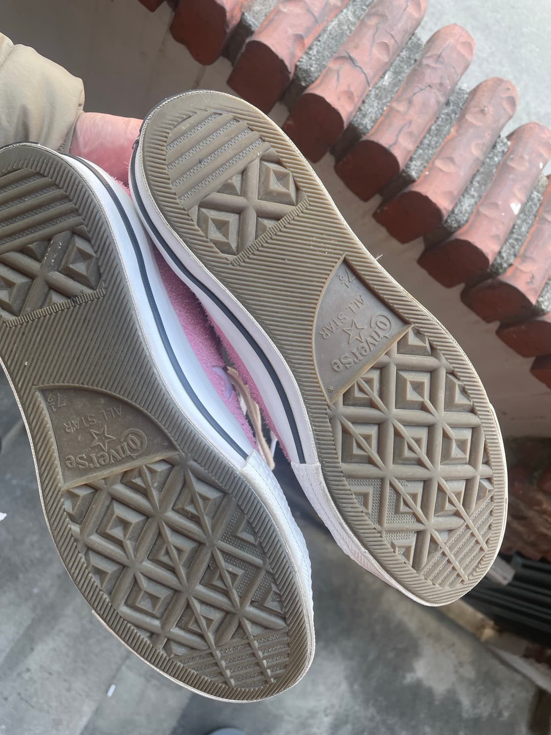 컨버스 원스타 핑크 스웨이드 260mm 상품이미지3