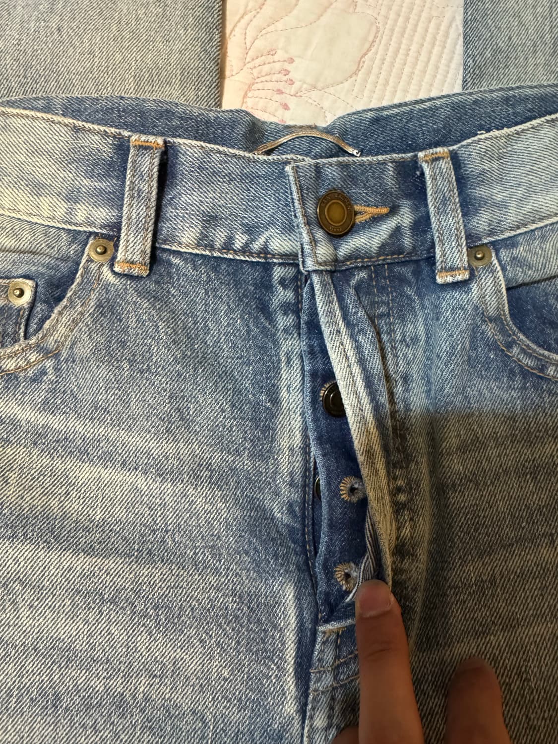 생로랑 스트레이트 데님 바지(진) 28사이즈 상품이미지5