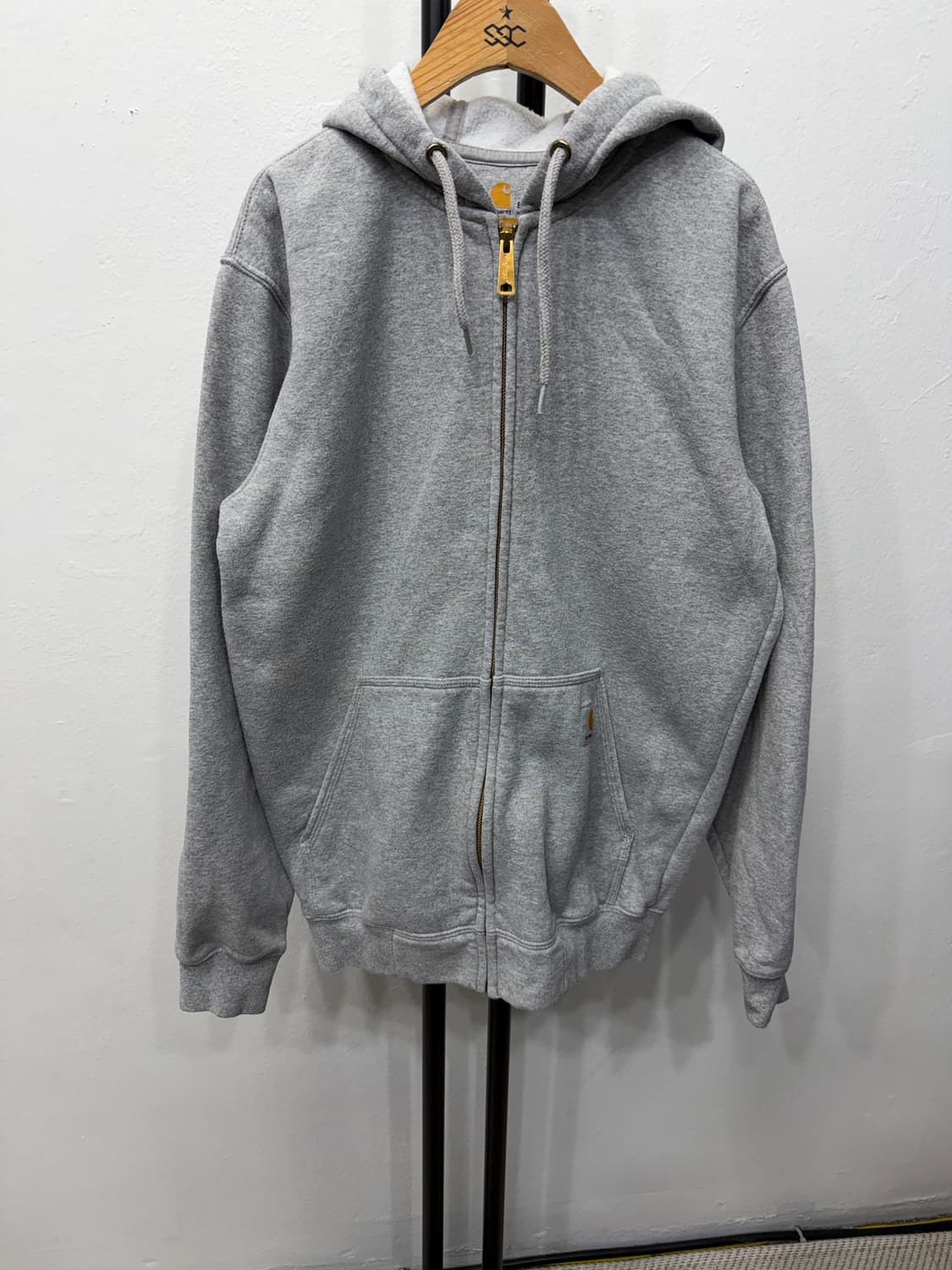 정품) 칼하트 회색 후드집업 S 상품이미지1