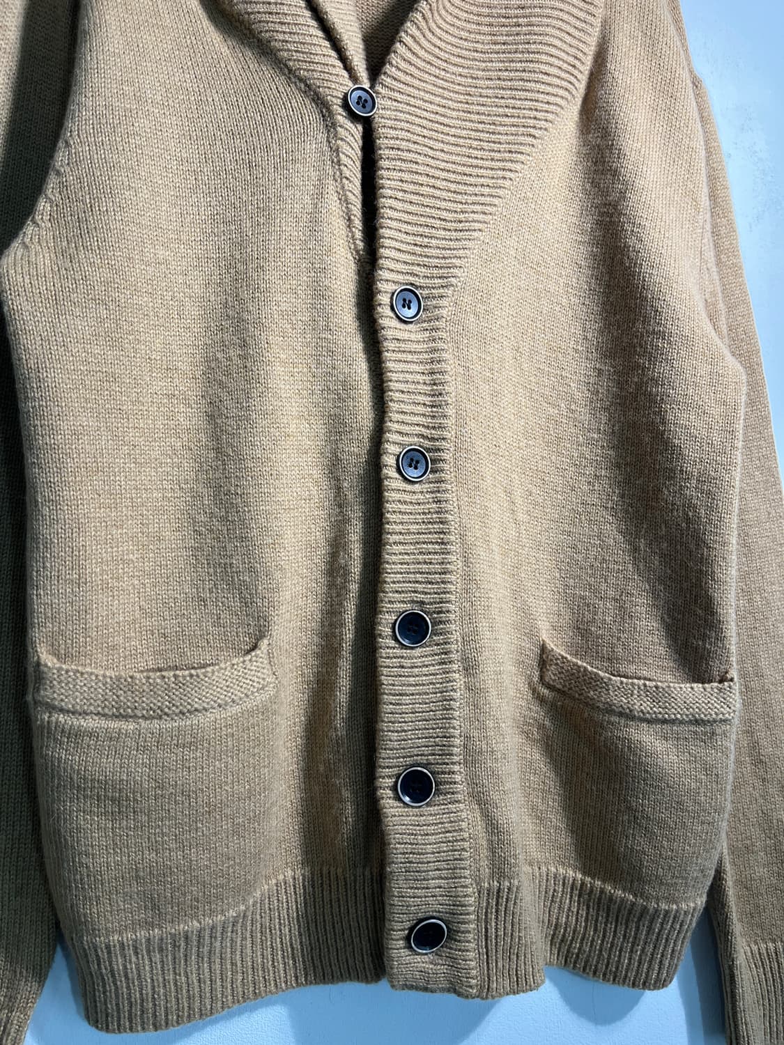Inherit 인헤릿 wool 70% 숄카라 가디건 상품이미지8