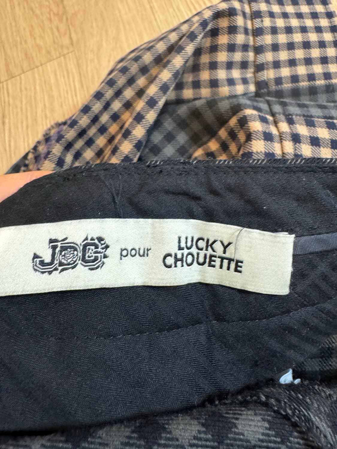 Luckychouette 럭키슈에뜨 체크 울 팬츠 상품이미지3