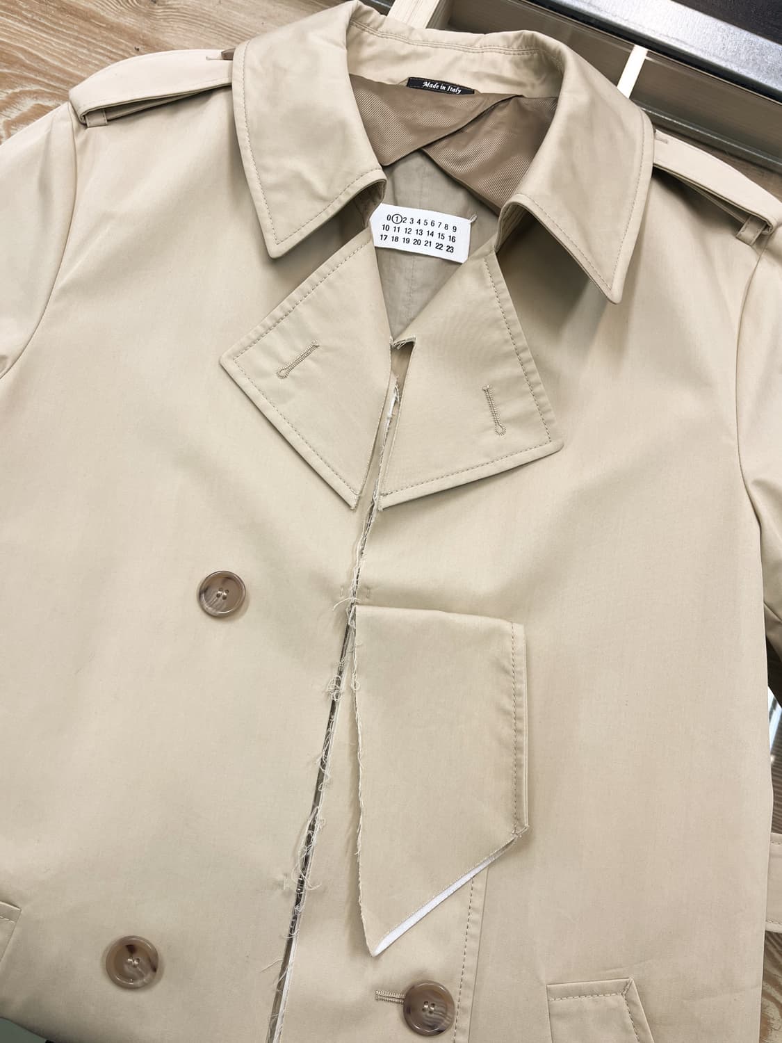 메종 마르지엘라 17s/s 컷오프 트렌치 코트 상품이미지5