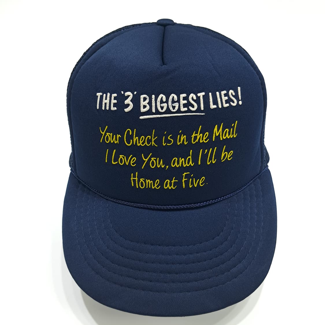 빈티지 The 3 Biggest Lies 로프 메쉬 트러커캡 P1935 상품이미지3