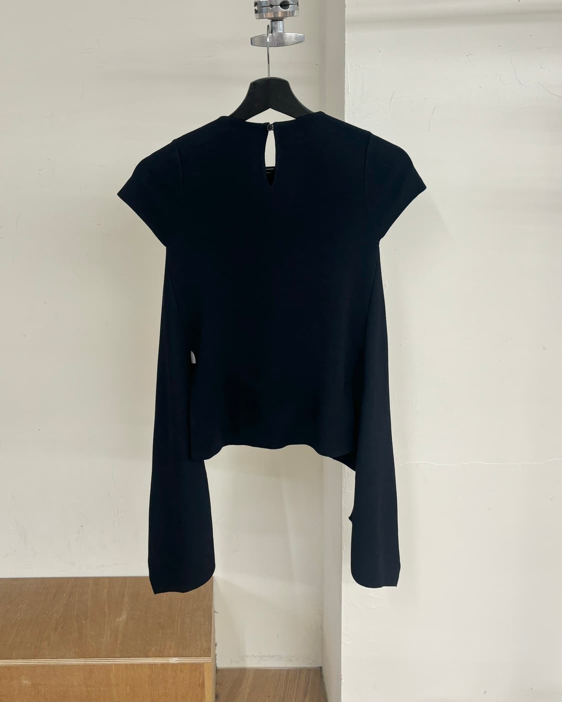 스텔라 맥카트니 네이비 드레이프 블라우스 티셔츠 상품이미지6
