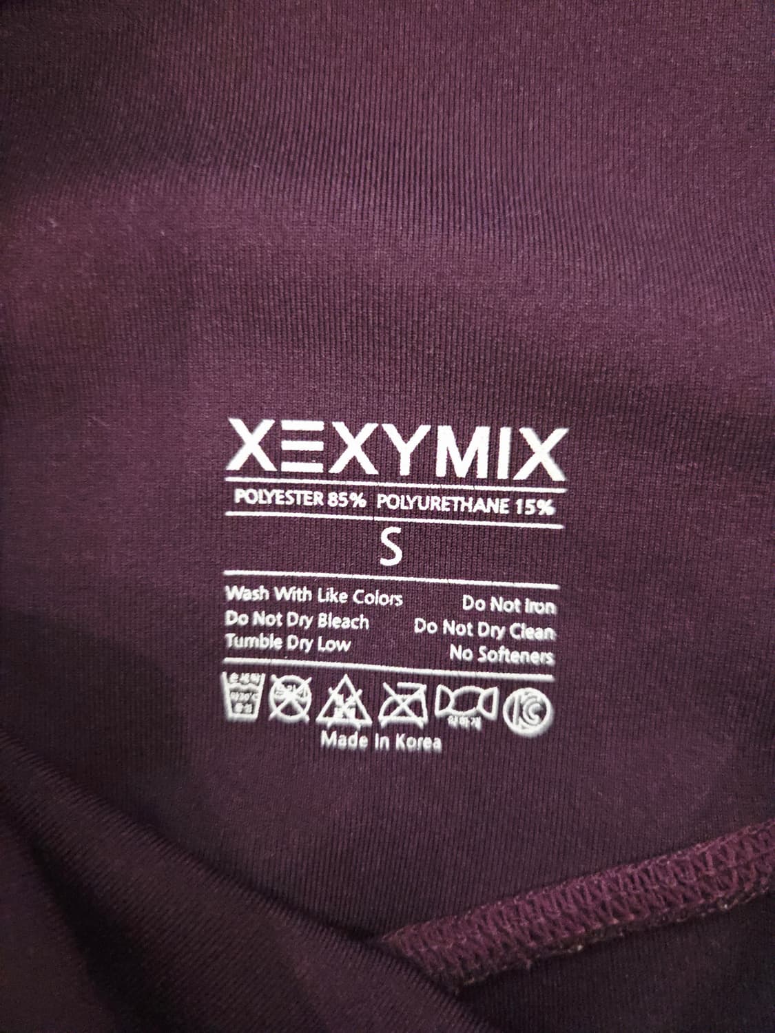 XEXYMIX 젝시믹스 하이웨스트 레깅스 딥퍼플 상품이미지6