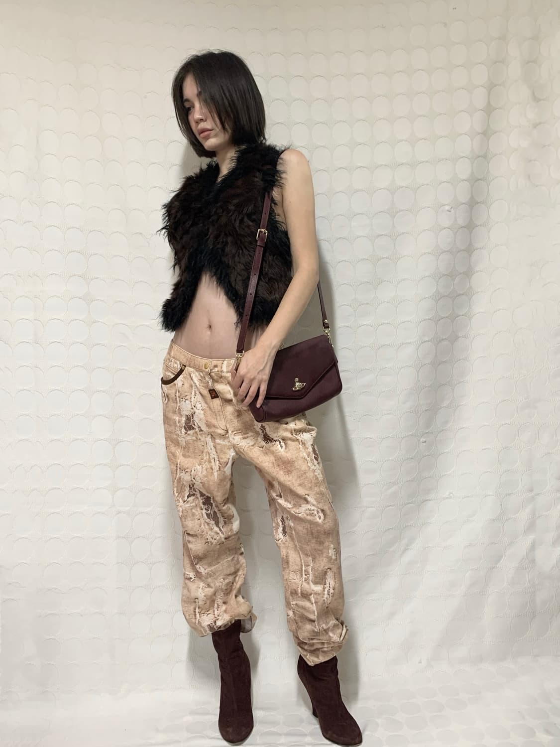 vintage양면 퍼조끼 상품이미지2