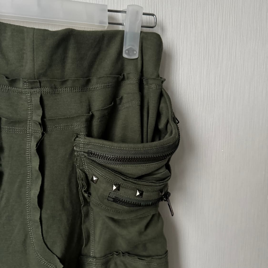 아카이브 벌룬포켓 스터드 카고 롱스커트 치마 펑크 y2k 락시크 상품이미지4