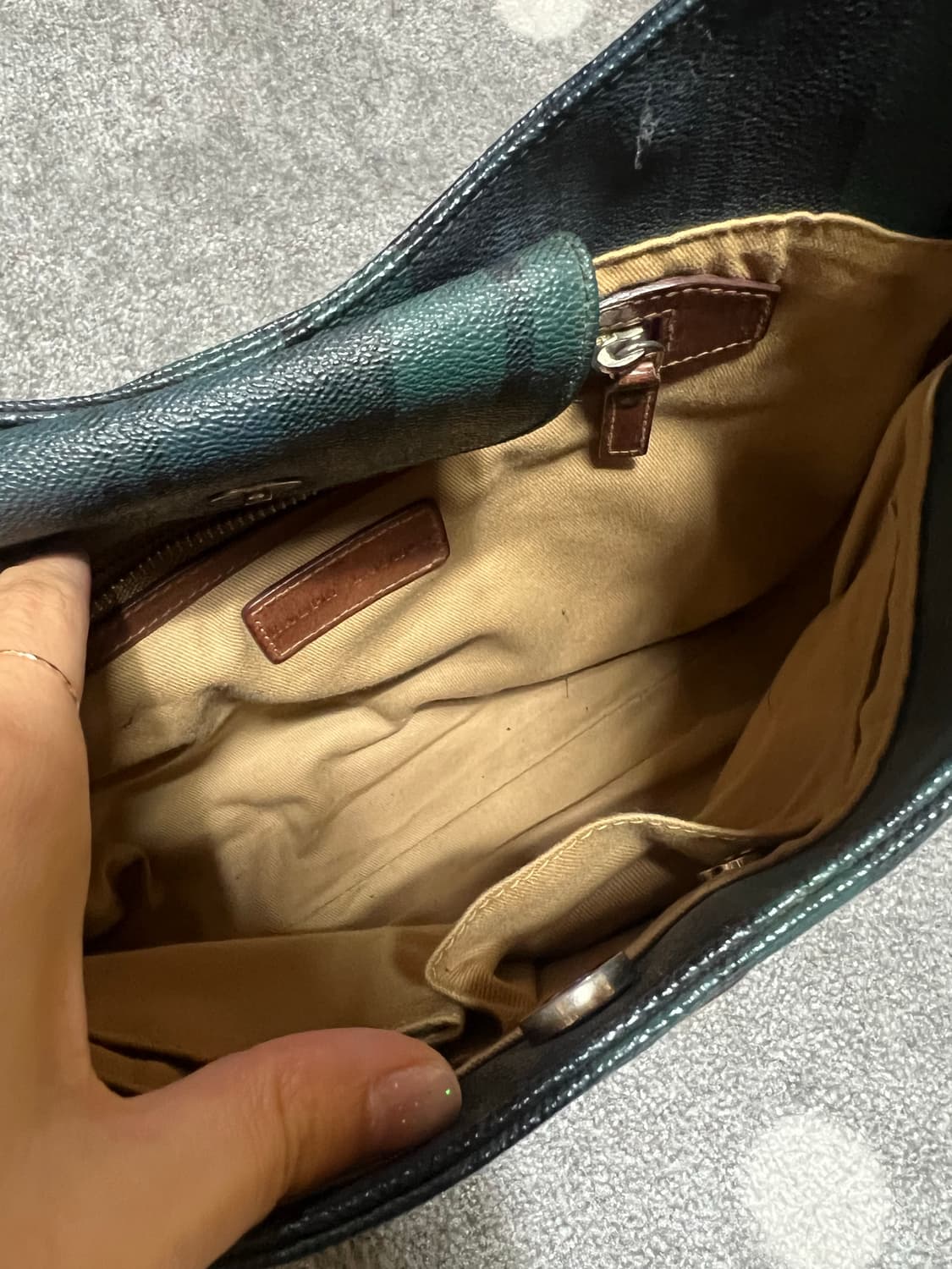 랄프로렌 빈티지 체크 숄더백 상품이미지5