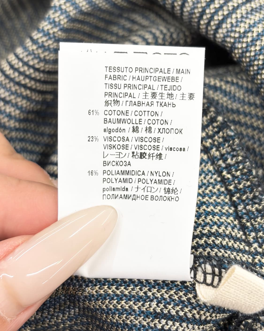 마르니 네이비 블루 컬러 플라워 패턴 블라우스  상품이미지9