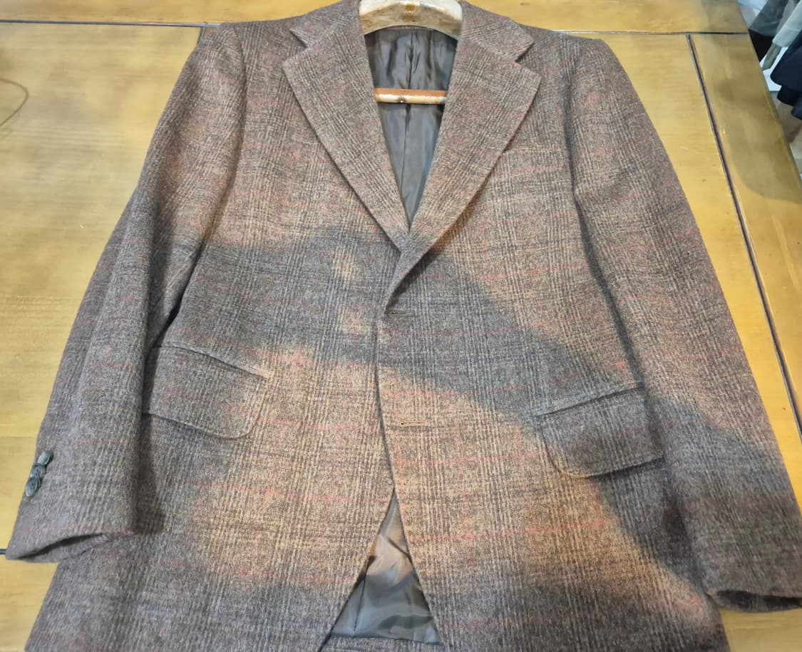 브라운 체크 플란넬 자켓 상품이미지4