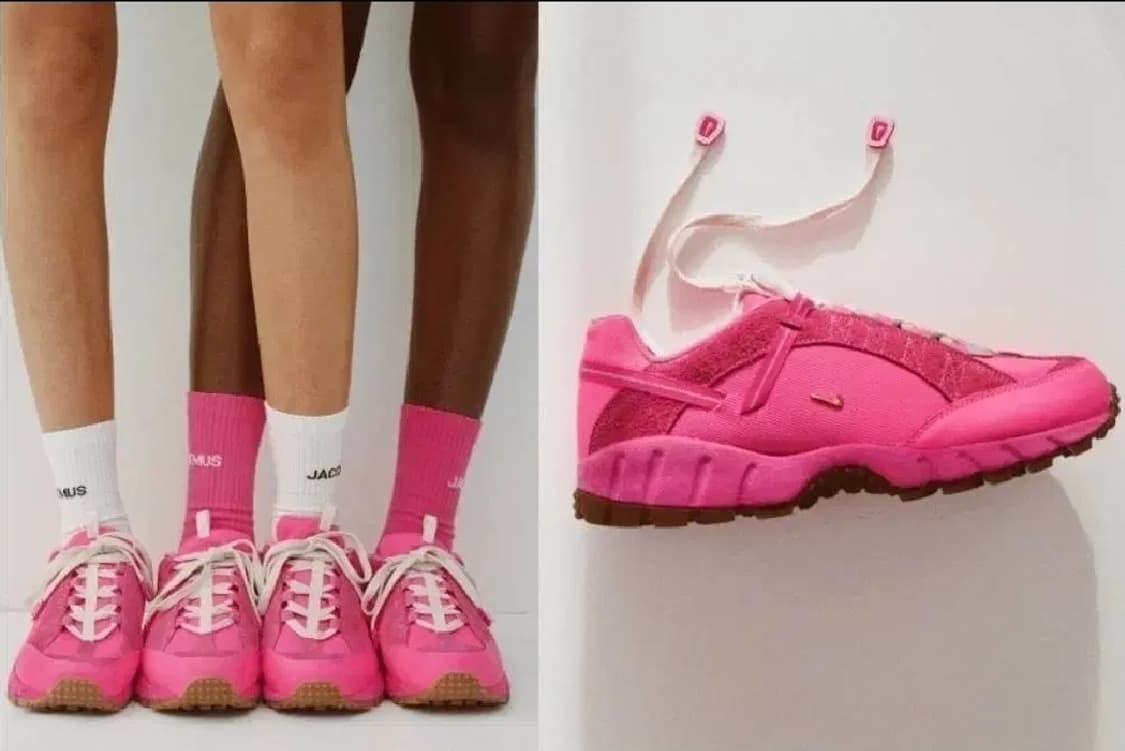 (새상품)나이키 x 자크뮈스 에어 휴마라 LX 핑크 플레쉬 250size 상품이미지1