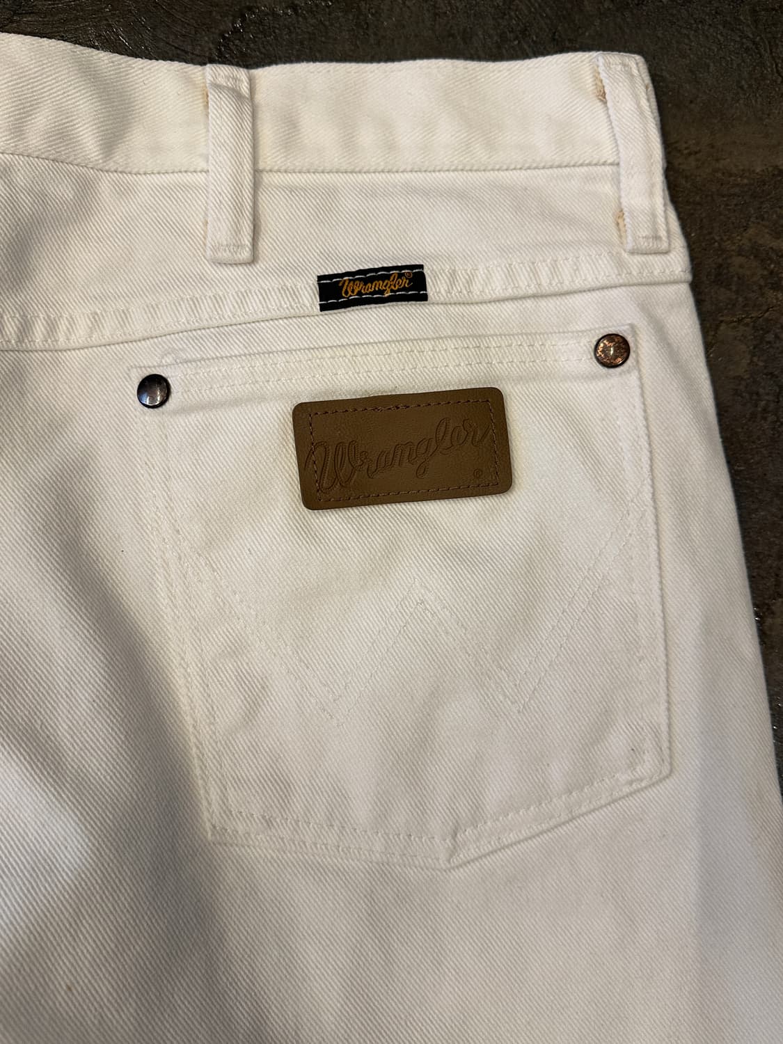 Wrangler 랭글러 화이트 데님 팬츠 36x34 상품이미지5