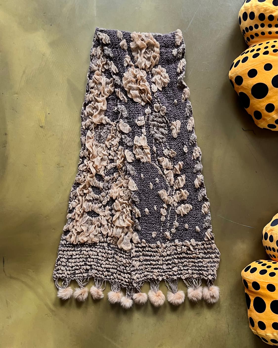 Jpn Vintage 3D Mixed Texture Muffler 상품이미지4