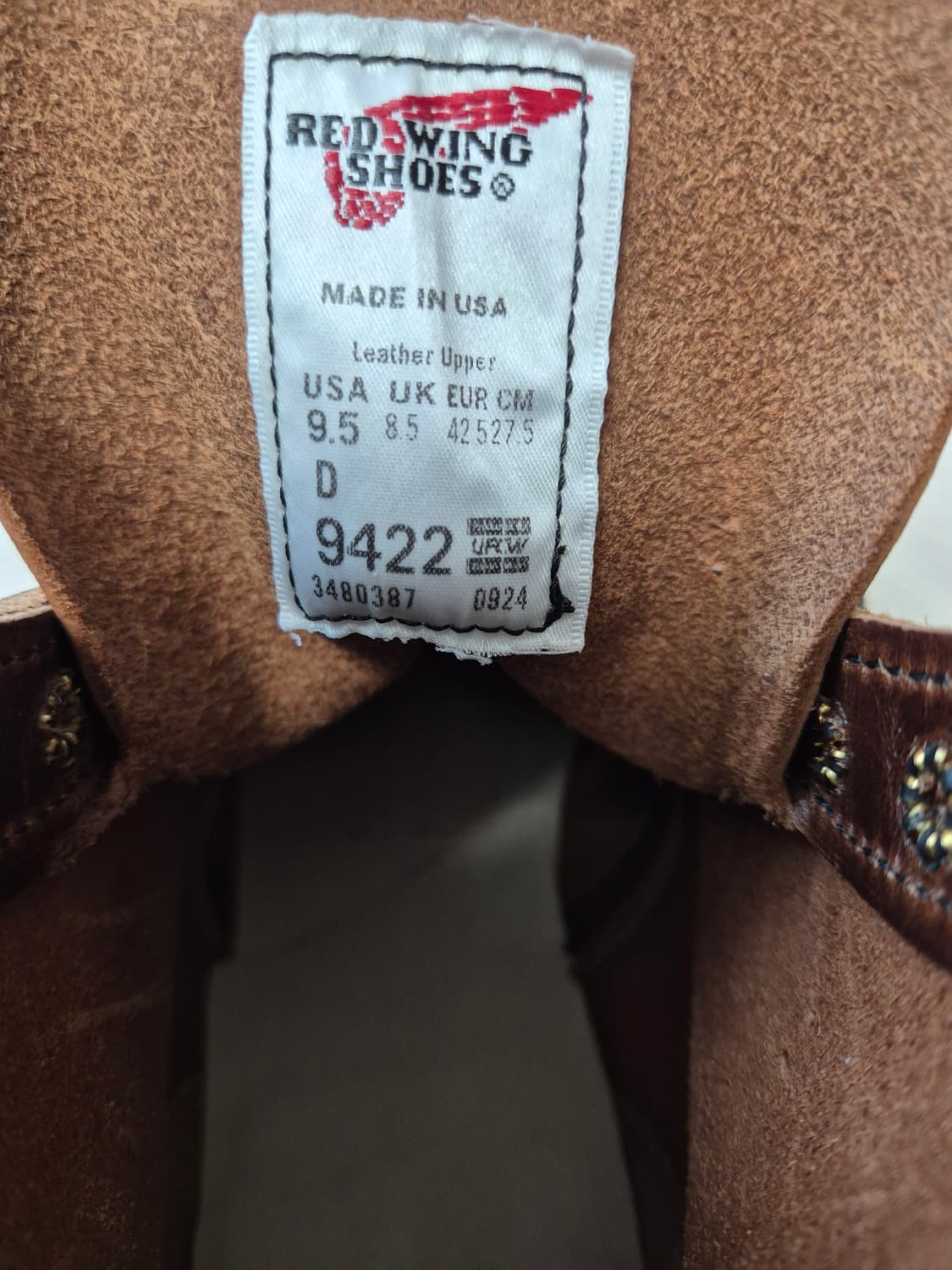 레드윙 벡맨 9422 (9.5D) 상품이미지5