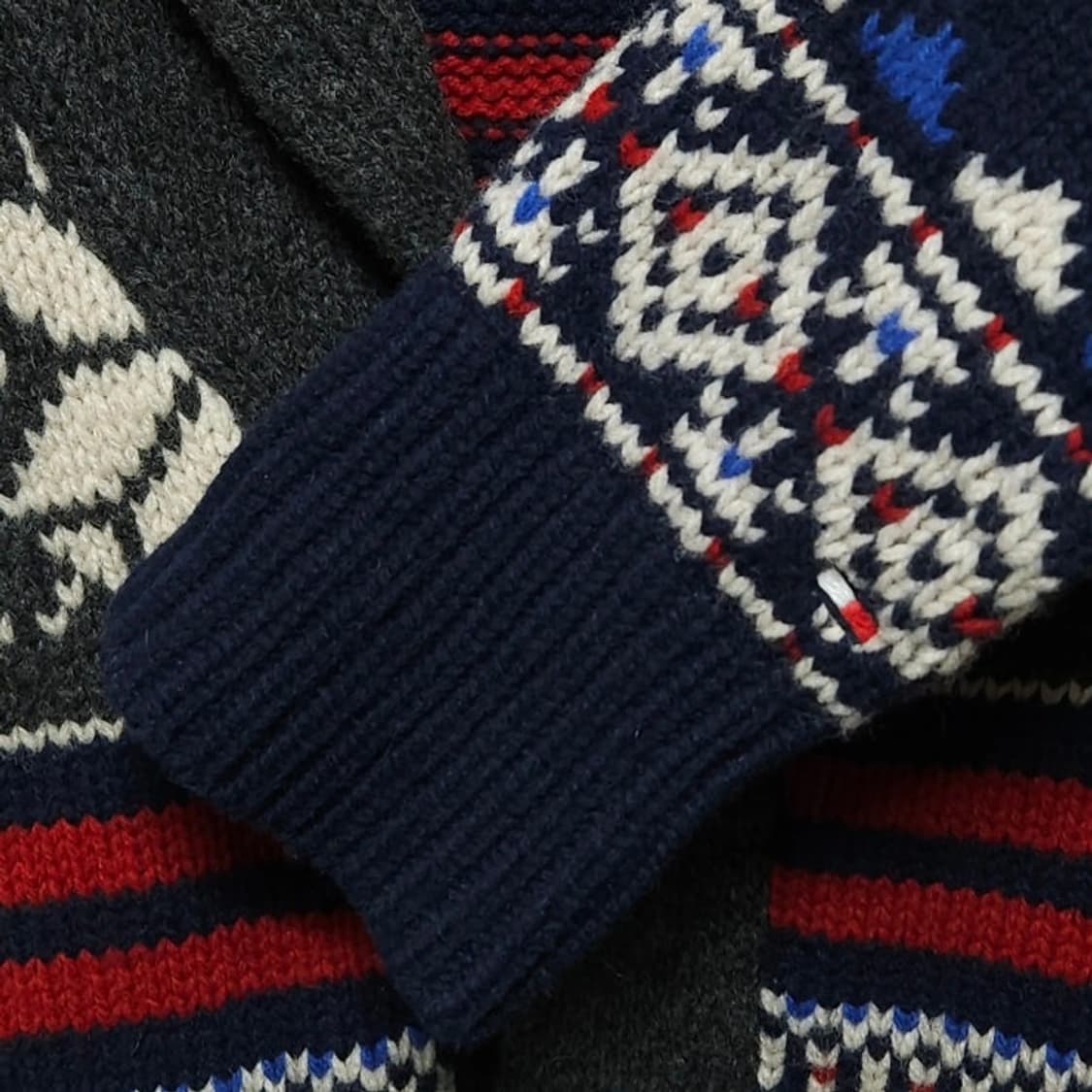 95)Tommy 타미힐피거 노르딕 숄카라 헤비 가디건 상품이미지4