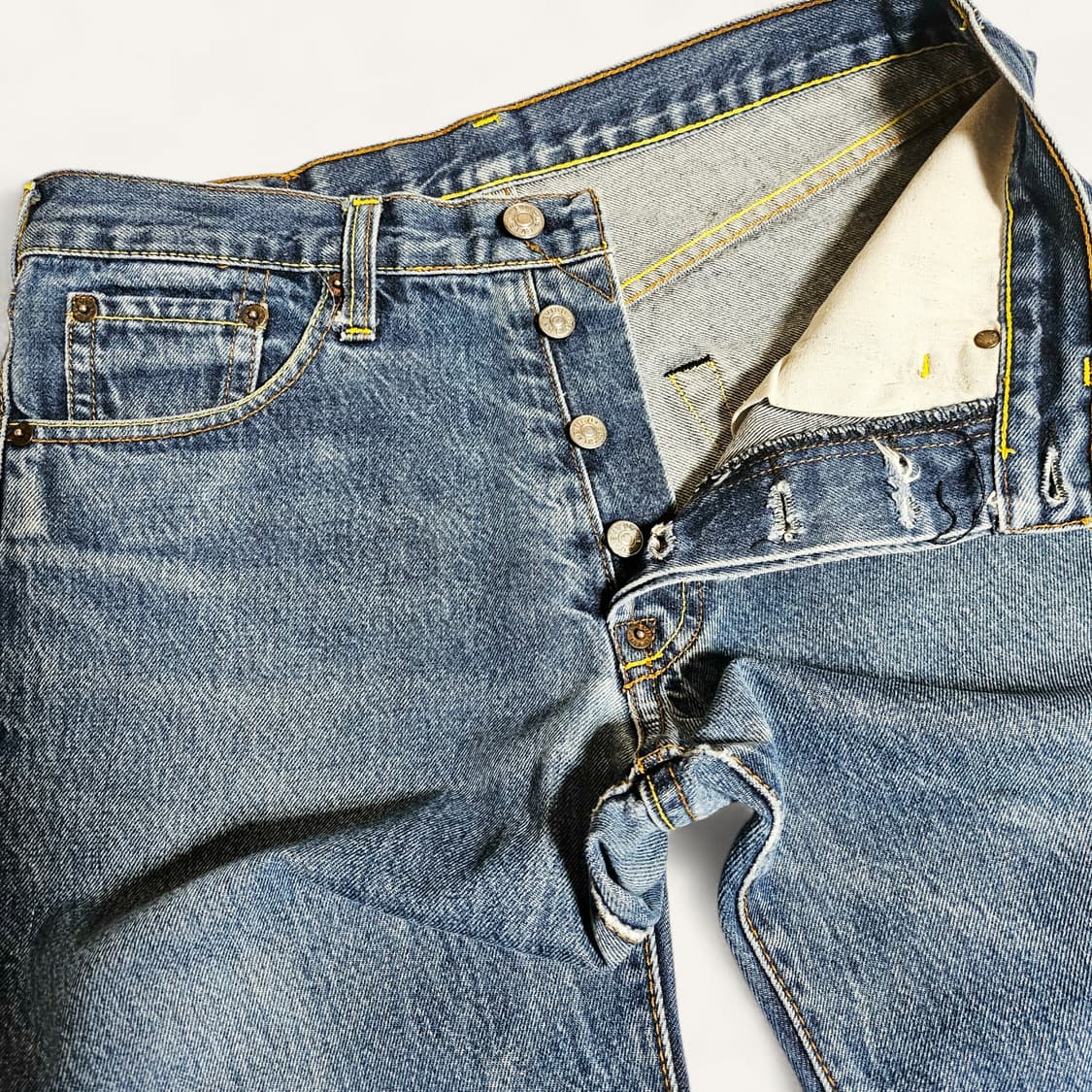 [32][에비수JAPAN]오사카 자수 릴렉스 스트레이트 데님 상품이미지4