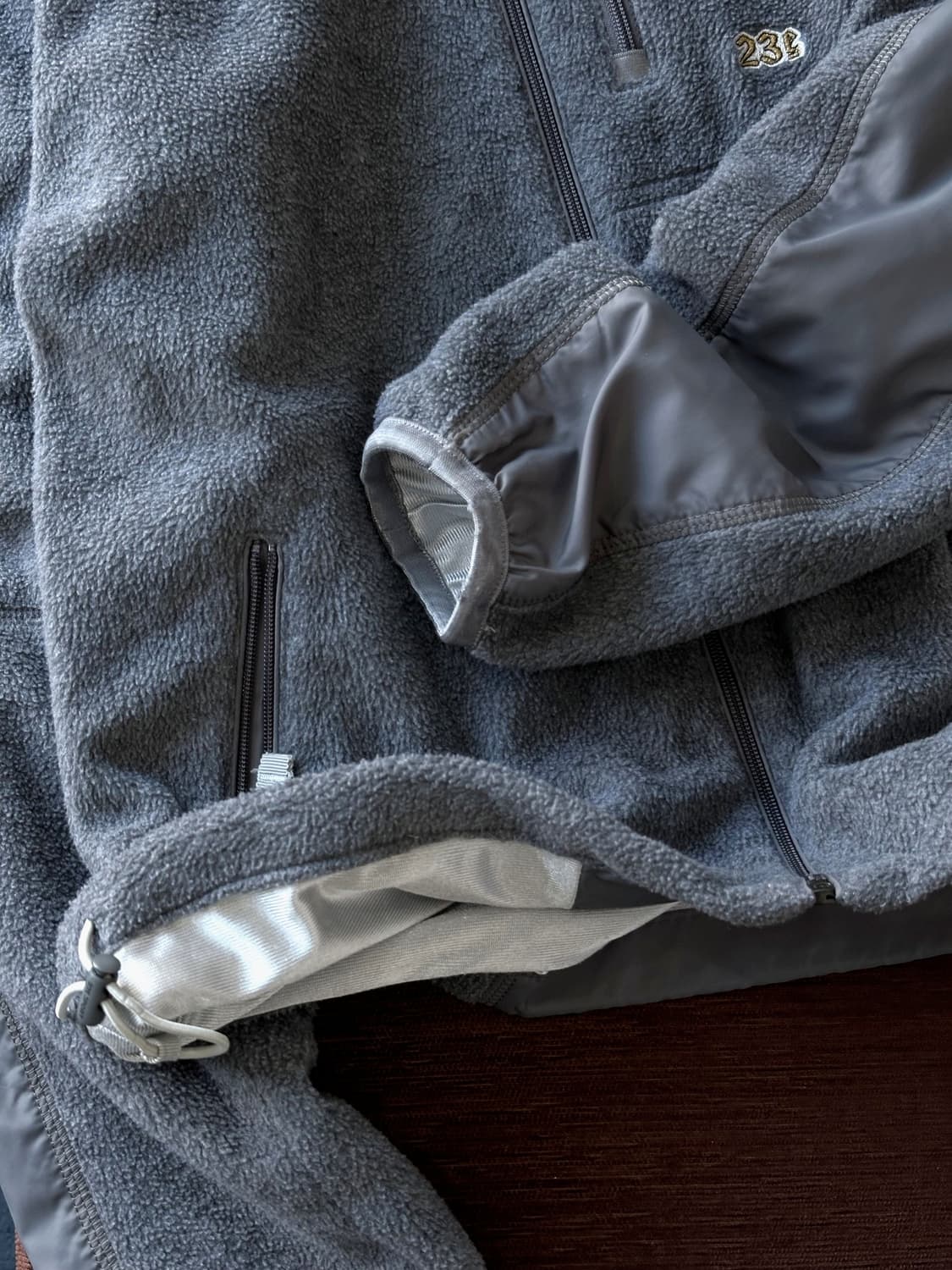 Fleece design zip blouson 상품이미지3