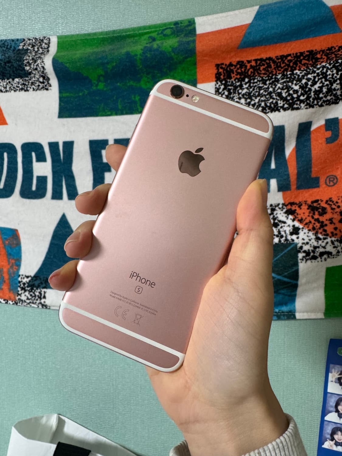 (상태 양호!) 아이폰 6S 128GB 로즈골드 배터리 100% 심프리 상품이미지3