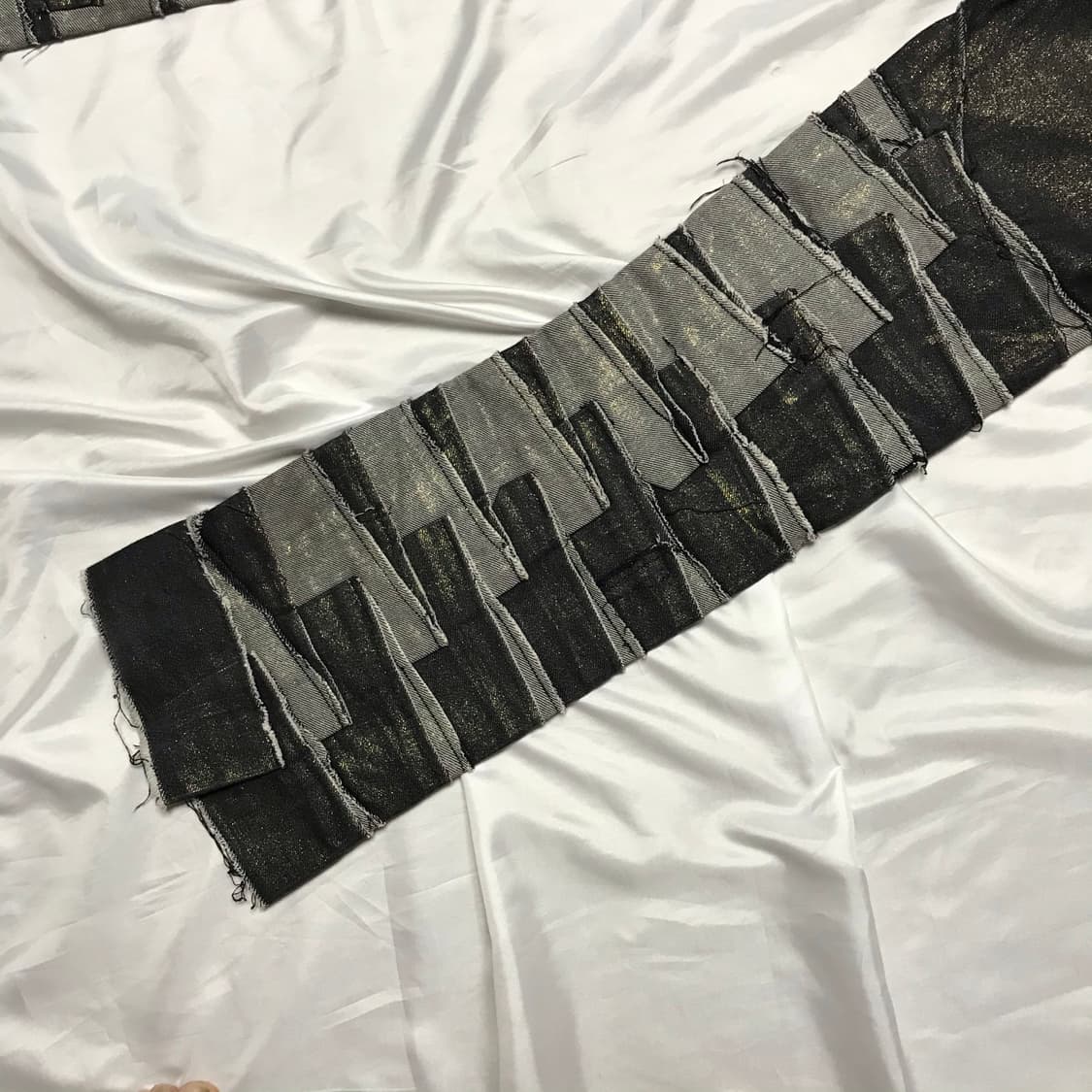 이세이미야케 02AW 레이어드 패치워크 코팅 데님 팬츠 상품이미지10