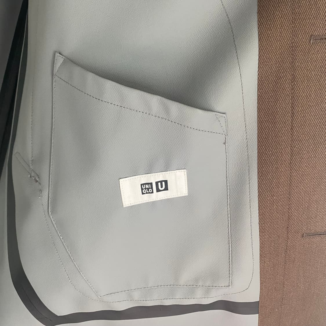 유니클로u 바람막이 발마칸 코트 XL 브라운 상품이미지9