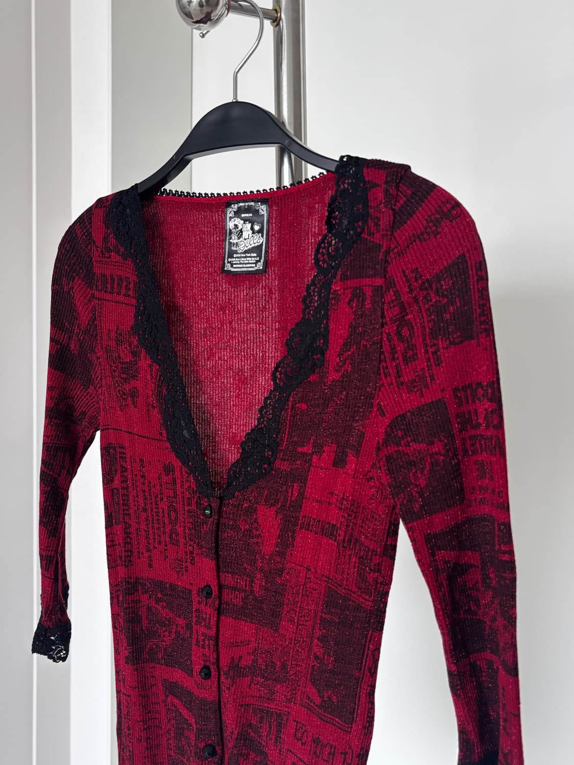 레이스 프린팅 가디건 상품이미지2