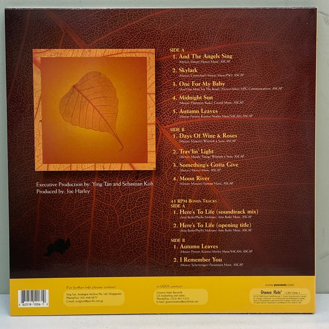 (LP) Jacintha - Autumn Leaves (2LP) 상품이미지2