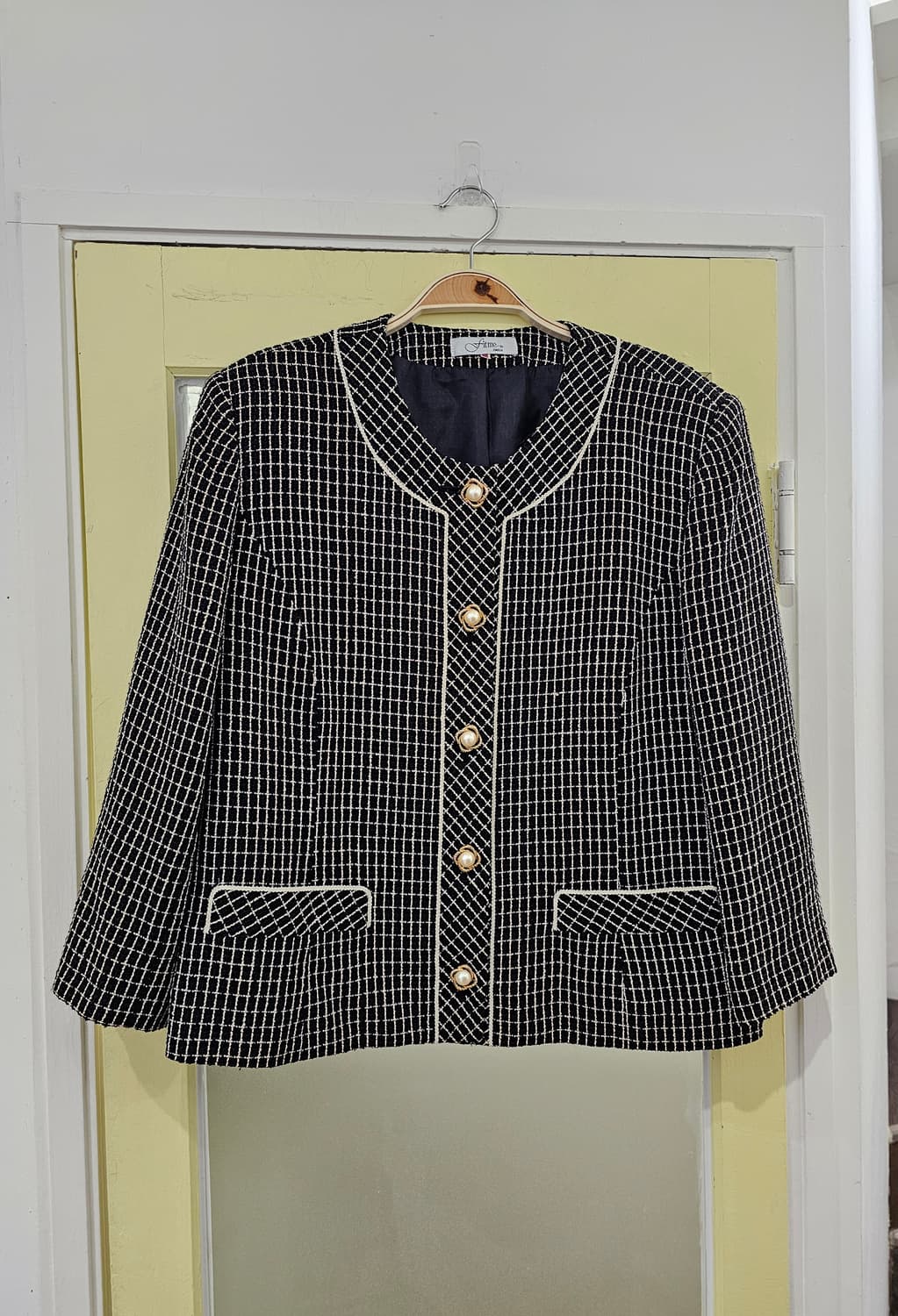 Japan 블랙 트위드 울마 혼방 숏자켓 상품이미지1