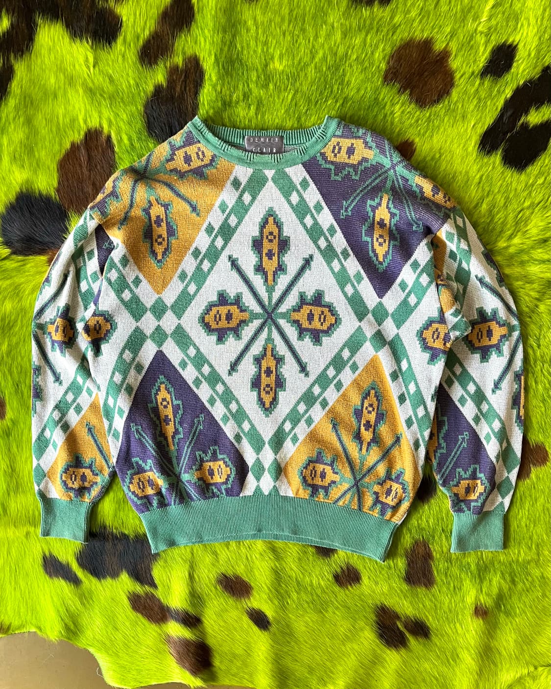 DEMAIN CLAIR Antique Old Knit Sweater 상품이미지3