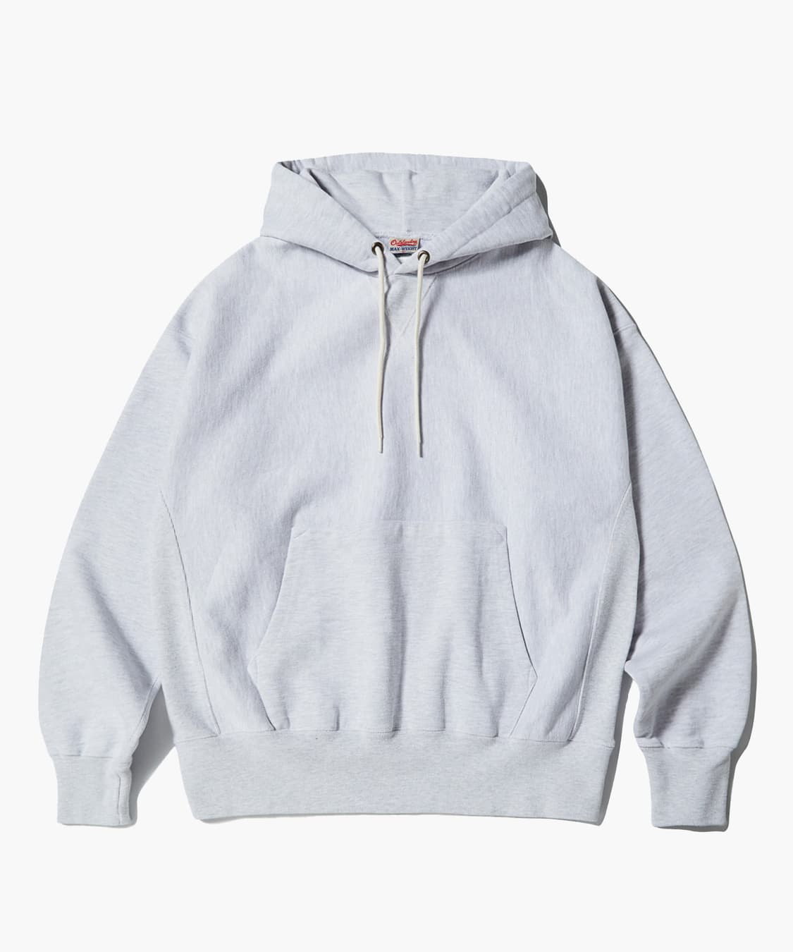 아웃스탠딩 리버스 헤비 후드 스웻 멜란지 그레이 상품이미지1