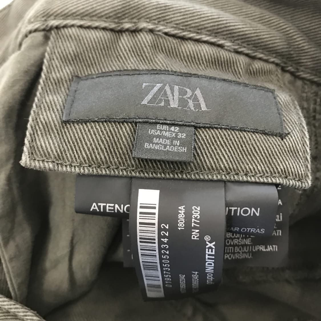 자라 신형 커브드 데님 팬츠 [34인치] 상품이미지4