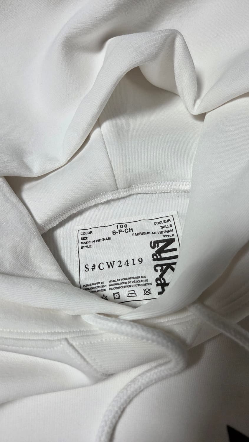 나이키 x 사카이 nrg 후드 화이트 상품이미지7