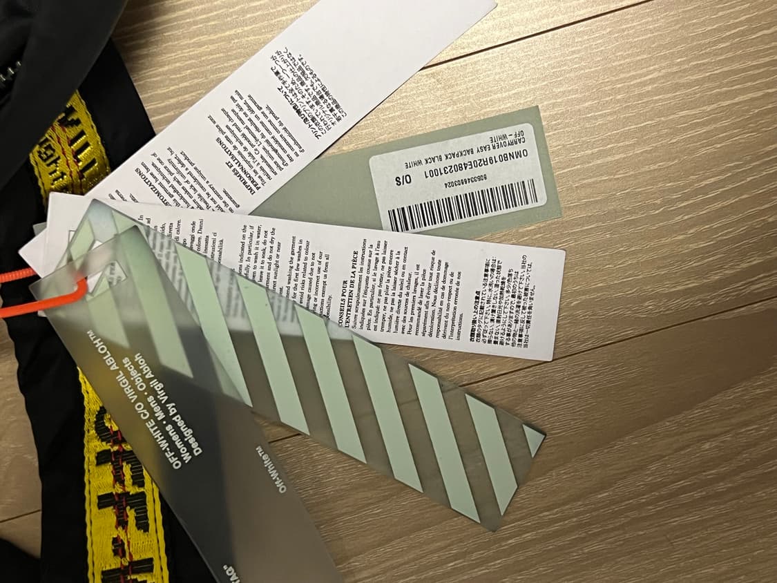 정품 오프화이트 크로스 백팩 상품이미지6