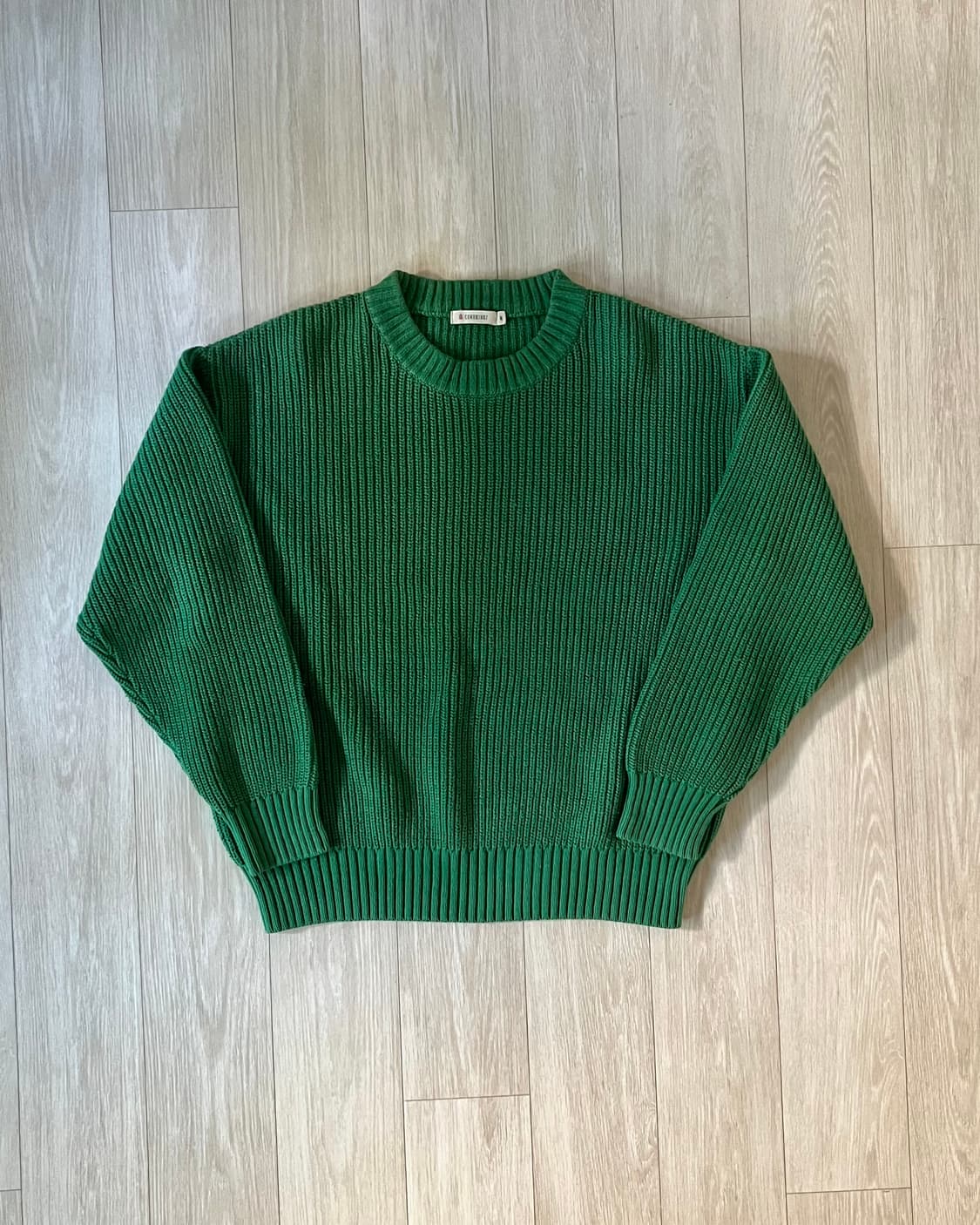 꼬모니노즈 그린 니트 상품이미지1