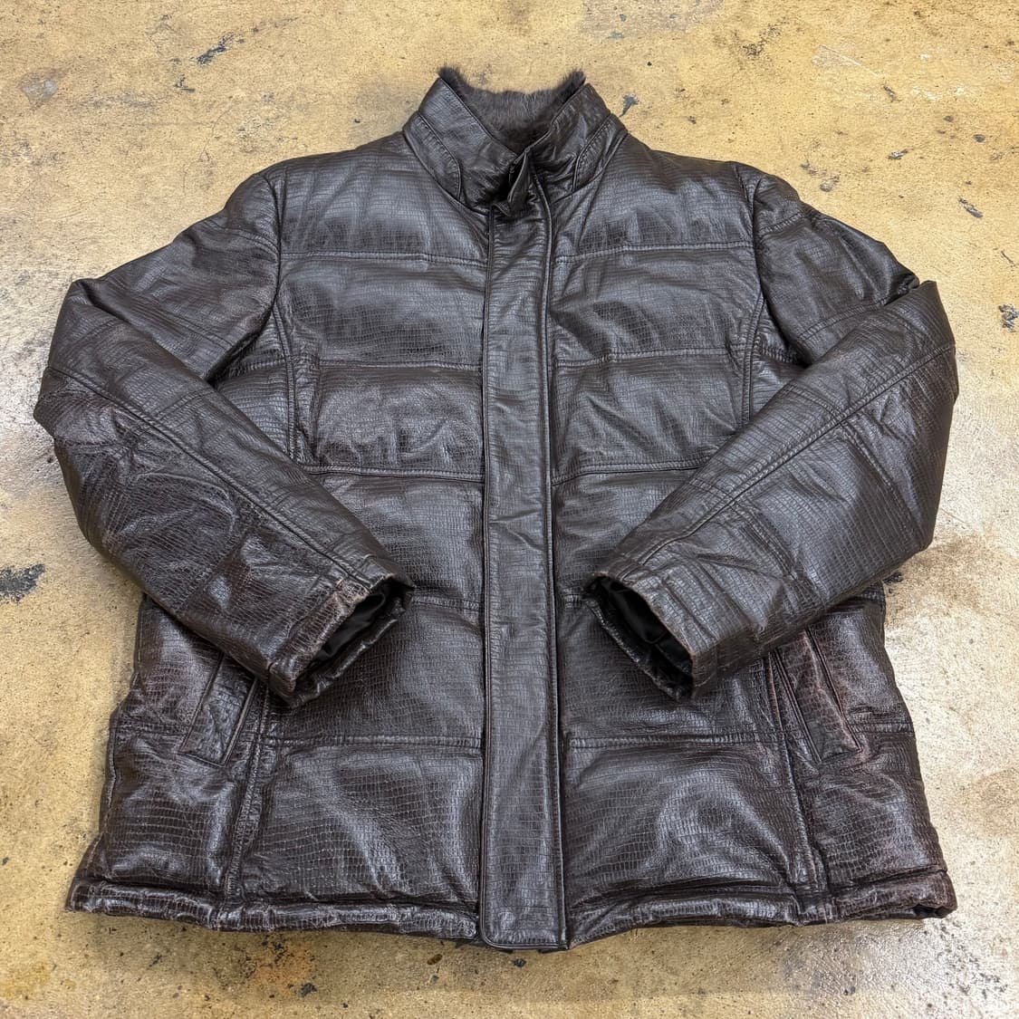 [정품/105] LDS sport 양가죽 패딩 자켓 b14 상품이미지2