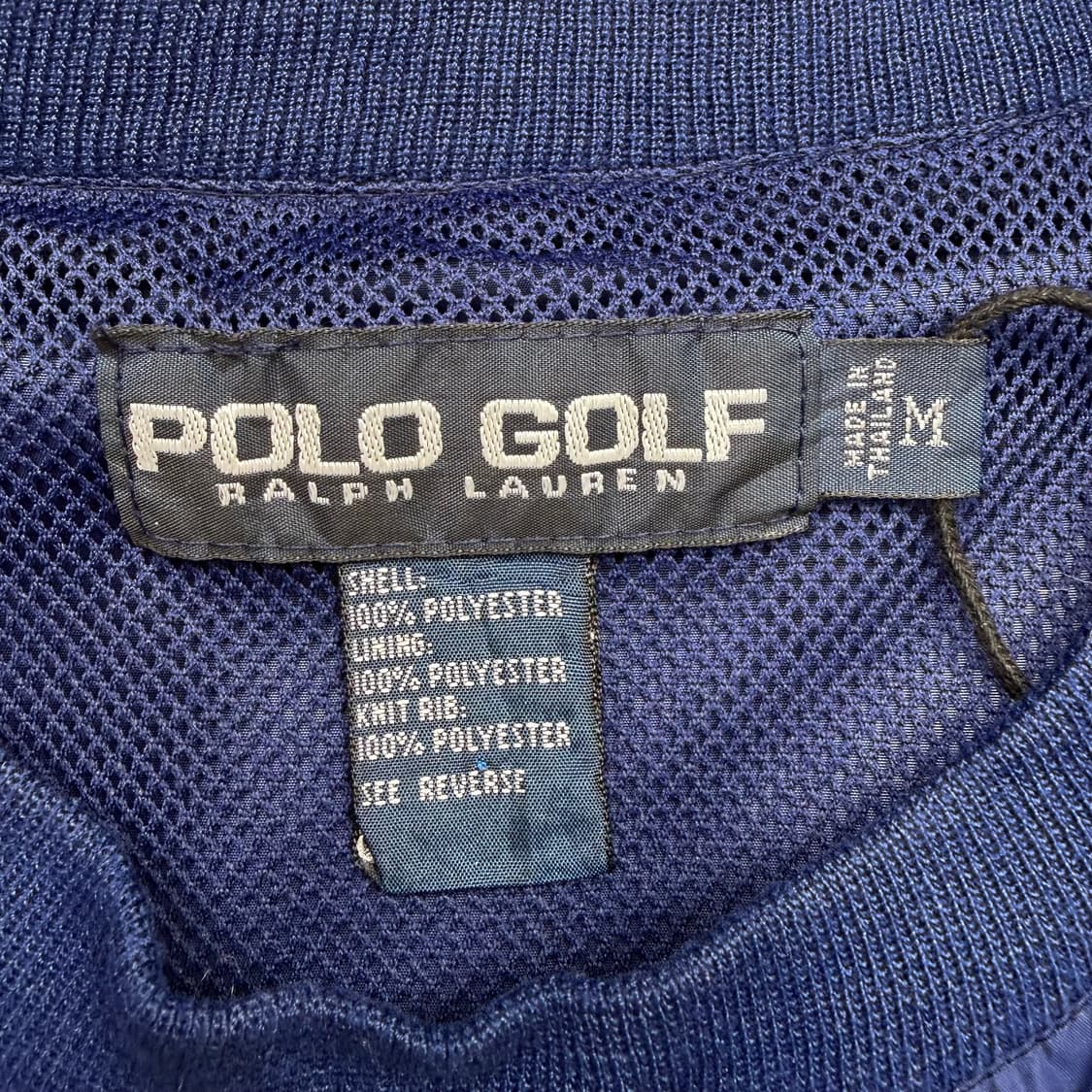 90s 폴로 랄프 로렌 골프 네이비 웜업 M 상품이미지7