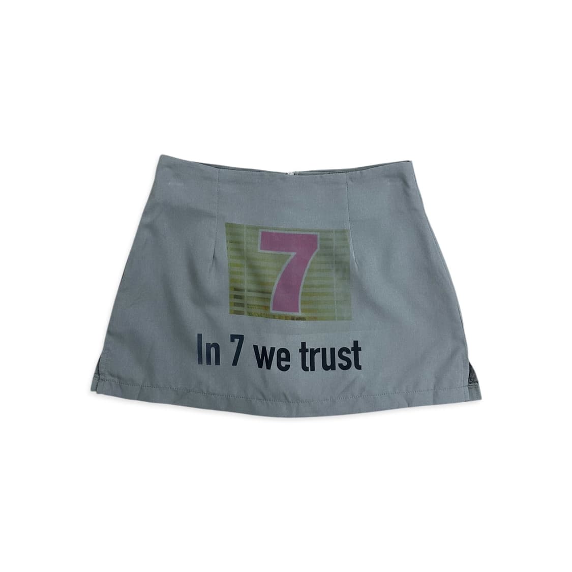 Number 7 Grey Mini Skirt 상품이미지1