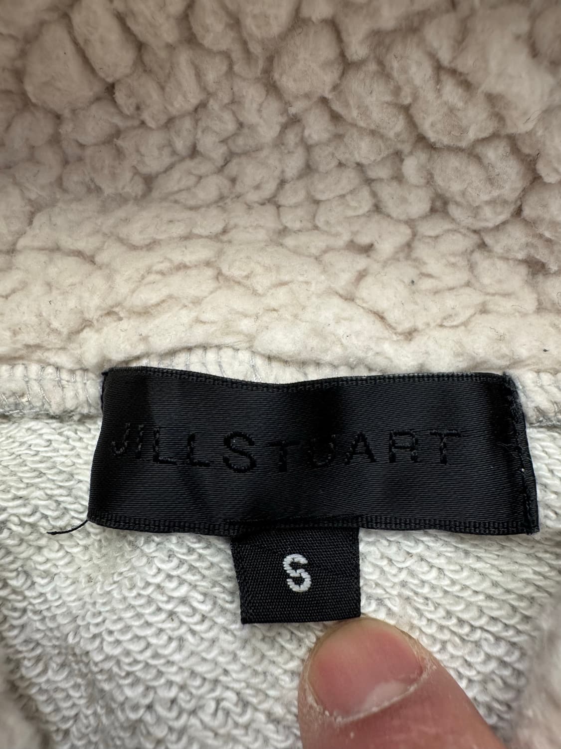 S)Jill Stuar 빈티지 여성 양털 그레이 후드집업 상품이미지3